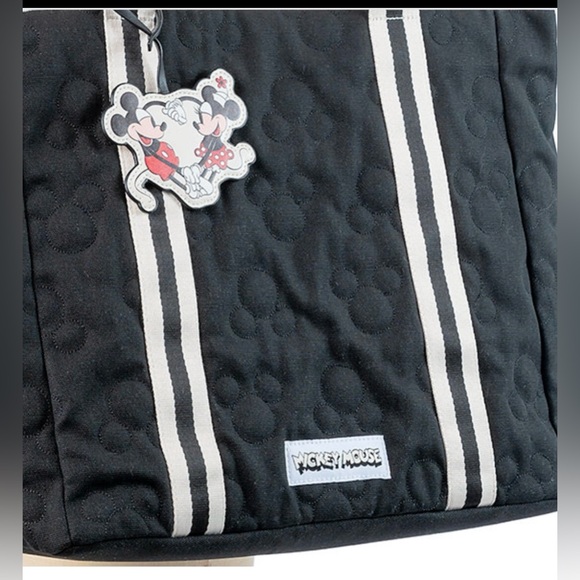 DISNEY MICKEY QUILTED TOTE BAG 
COLOR BLACK AND WHITE - Picture 9 of 12